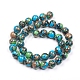 Chapelets de perles en turquoise synthétique TURQ-G832-03-12mm-2