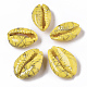 Sprühlackierte natürliche Kaurimuschel Perlen SSHEL-R047-03-A10-2