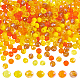 Passe-temps 7 brins 7 style galvanoplastie brins de perles de verre de couleur unie transparentes et opaques EGLA-HY0001-03A-1