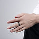 Fashionable 316L Titanium Steel Wide Band Rings for Men RJEW-BB07118-10-5