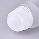 すりガラスのエッセンシャルオイルの空の香水瓶  プラスチックローラーボールとプラスチックキャップ付き  詰め替え式ボトル  ホワイト  3.8x11.1cm  容量：50ミリリットル MRMJ-WH0059-86A-2