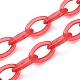 Collares personalizados de cadena de cable de plástico abs NJEW-JN03476-4