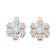 Подвески из сплава с эмалью в рождественском стиле X-ENAM-Q442-68A-2