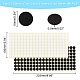 AHADERMAKER 10 Sheets 2 Colors Scratch Resistant Stickers Dots for Mobile Phone Case FIND-GA0002-74-2