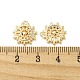 Brass Micro Pave Clear Cubic Zirconia Charms KK-H460-28G-3