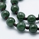 Colliers de perles naturelles de jade du Myanmar / jade birmane NJEW-F202-A01-2