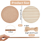 OLYCRAFT 13.7 inch Wood Circles for Crafts Unfinished Wood Rounds for Crafts Reversible Wood Circles Flat Round Cutouts Wood Hanging Door Plaque Wood Slices with Jute Cord for Home Decorations AJEW-OC0004-70-2