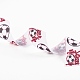 Football mot simple face avec rubans gros-grain polyester imprimés football SRIB-P019-05-3