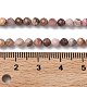 Природные родонит бисер нитей&nbsp;G-L651-C13-3.8mm-5