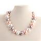 Shell Pearl Beaded Necklaces NJEW-Q299-02-5