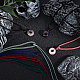 Gorgecraft 7pcs 7 colores ajustable cordón de nailon trenzado collar de fabricación MAK-GF0001-04-4