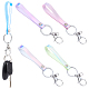 AHANDMAKER 5 Pieces Holographic Keychain with Clasp KEYC-GA0001-12-1