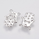 Brass Micro Pave Cubic Zirconia Charms KK-A144-049P-3