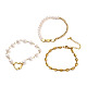 Bracelets en perles et bracelets à maillons et ensembles de bracelets en chaîne BJEW-JB05509-1
