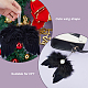 Ahadermaker 15 個 5 スタイルの羽の翼ペンダント装飾  クリスマスツリーの装飾用  ブラック  60~200x80~120x3~4mm  3個/スタイル FIND-GA0003-03A-3