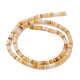 Chapelets de perles en jade topaze naturelle G-H292-A14-02-3