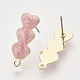 Accessoires de clous d'oreilles émaillés de fer IFIN-N003-08C-2