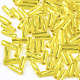 Cuentas de semillas de vidrio de corneta retorcidas de grado a SEED-S021-01B-07-2
