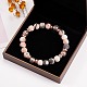 Gemstone Beads Stretch Bracelet BJEW-SW00021-6
