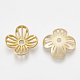 Perlenkappen aus 4-Blütenblatt-Legierung mit glatter Oberfläche X-PALLOY-S117-001-1