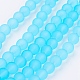 Chapelets de perles en verre transparent GLAA-S031-8mm-21-1