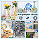 OLYCRAFT 200g Mini Round Mosaic Tiles Flat Round Mosaic Pieces Bulk Glass Cabochons Tiles Colorful Mosaic Glass Pieces Mosaic Assortment Crafts Supply for Home Decoration DIY Art Crafts - 12x6.5mm GGLA-WH0030-03-6