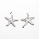 Starfish Brass Pendants X-KK-L134-11P-1