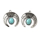 Подвески из сплава в тибетском стиле с имитацией бирюзы FIND-NH0001-05AS-1