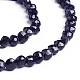 Chapelets de perles en pierre d'or bleue synthétique G-E560-C02-4mm-3