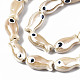 Brins de perles en céramique de porcelaine faites à la main PORC-T006-03K-3