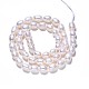 Fili di perle di perle d'acqua dolce coltivate naturali PEAR-N012-06E-1-2