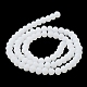 Brins de perles de verre de couleur unie imitation jade EGLA-A034-J4mm-MD05-4