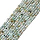 Brins de perles d'amazonite de fleurs naturelles G-C052-02-1
