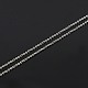 Trendy Unisex Rhodium Plated Sterling Silver Cable Chains Necklaces X-STER-M034-B-07-4