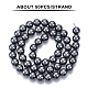 OLYCRAFT 150PCS Grade A Hematite Beads 8mm Non-Magnetic Metal Round Loose Beads Strand for Necklace Pendant Jewelry Making G-OC0001-46-2