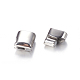 304 Stainless Steel Magnetic Clasps X-STAS-H055-4-3