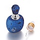 Botella de perfume electrochapada de ágata natural druzy que se puede abrir G-K295-G05-P-2