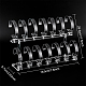 2-Tier Watch Display Stand Clear Acrylic Bracelet Display Holder with 14pcs Wrist Rack Transparent Jewelry Organizer Stand Case for Men Women Store Wrist Watch Bracelet Shop Selling ODIS-WH0026-34-2