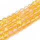 Synthetic Moonstone Beads Strands G-R375-6mm-A07-1