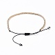 Bracciali con perline intrecciate con filo di nylon BJEW-JB04348-01-3