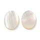 Cabochons de coquillage blanc naturel SSHEL-M022-03-1