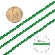 編み込みナイロン糸  ビーズジュエリー作りのための中国結びコードビーズコード  グリーン  0.5mm  約150ヤード/ロール NWIR-R006-0.5mm-233-3