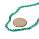 Colliers de perles bicônes en verre transparent avec 304 fermoir pince de homard en acier inoxydable et rallonge de chaîne NJEW-JN04223-3