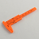 プラスチックノギス  レッドオレンジ  10.5x4.4x0.5cm TOOL-R084-1