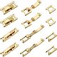 20 комплект из 2-х видов экологически чистых латунных застежек для часовых ремешков KK-FH0004-01-1