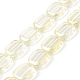 Brins de perles de verre de galvanoplastie transparentes EGLA-P049-02A-FR03-1
