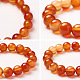 Bracelets extensibles en perles rondes en agate rouge naturelle sunnyclue BJEW-PH0001-10mm-16-4