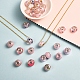 50 pièces 10 styles série rose perles européennes au chalumeau faites à la main LPDL-SZ0001-03P-6