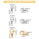 Unicraftale Vacuum Plating 304 Stainless Steel Lobster Claw Clasps STAS-UN0025-29-6