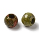 Натуральные европейские бусины из драгоценного камня унакит G-N342-03K-2